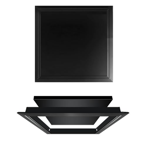 Revisionsklappe für Nur Decke aus Korrosionsbeständigem Aluminium Wartungsklappe Trockenbau 15x15 20x20 40x40, Revisionstür für Feuchtraum Geeignet(Schwarz,25 cm x 25 cm) von Generic