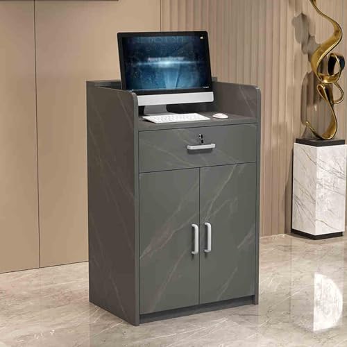 Rezeption Schreibtisch Negotiation Table Lockable Drawer Wide Storage Space Grau 60cm/23.6" Ideal for Salon & Rezeption Area Modern Office Möbel Versatile Workspace Solution Rezeption Schreibtisch Negotiation Table Lockable Drawer Wide Storage Space Grau 60cm/23.6" Ideal for Salon & Rezeption Area Modern Office Möbel Versatile Workspace Solution von Generic