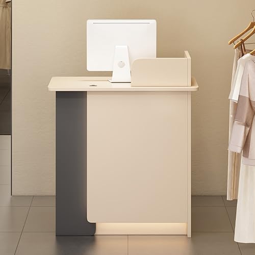 Rezeption Schreibtisch mit Lockable Drawer Negotiation Table for Beauty Salon SPA Store Office 80x45x95 cm Warm Apricot ColorModern Durable Stylish Rezeption Schreibtisch mit Lockable Drawer Negotiation Table for Beauty Salon SPA Store Office 80x45x95 cm Warm Apricot ColorModern Durable Stylish von Generic