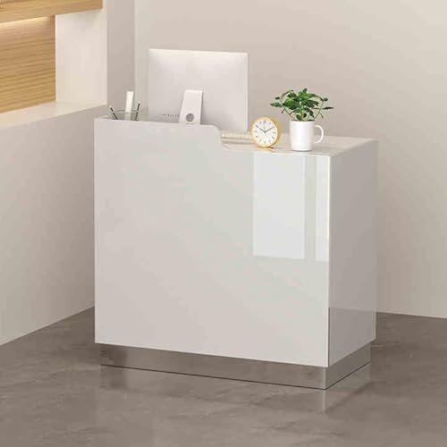 Rezeption Schreibtisch mit offenen Regalen LED Licht Lockable Drawer Welcome Table for Office Business Lobby Negotiation Modern Design Durable Surface Rezeption Schreibtisch mit offenen Regalen LED Licht Lockable Drawer Welcome Table for Office Business Lobby Negotiation Modern Design Durable Surface von Generic