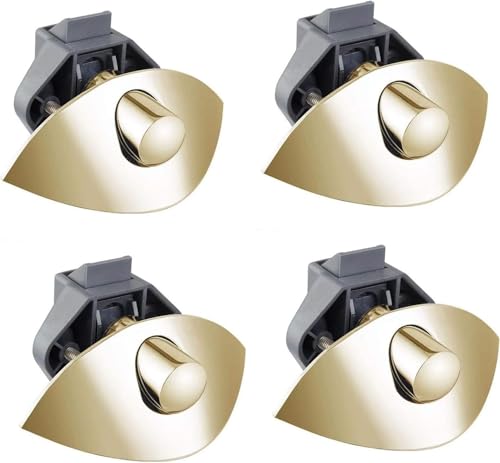 Riegel Riegel Für Wohnmobil Wohnwagen Schrank Wohnmobil Boot, Wohnmobil Schrank Push Latch, Gold, 4 Pack von Generic