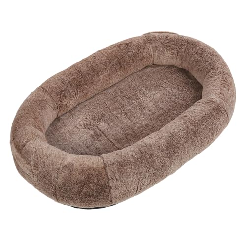 Riesen Menschliches Hundebett, Extra groß, groß, Sehr, Hohe Maschine Kaffeemaschine Waschmaschine und Weiches Menschliches Hundebett für Tiere für das Haus (100 * 70 * 30 cm) von Generic