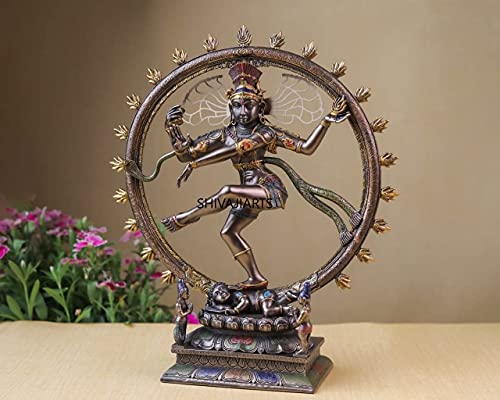 Riesiger Korb AM127 – Tanzende Shiva (Natraj), 26,7 cm, Tanzgeschenk, Shiva-Statue, Nataraja-Statue von Generic