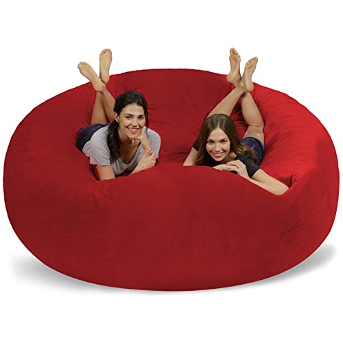 Riesiger Sitzsack aus Kunstfell für große Sofas für Erwachsene mit weichem, flauschigem Bezug, Sitzsack, Lazy-Sofa-Bezug, Wohnzimmermöbel (ohne Füllmaterial) von Generic