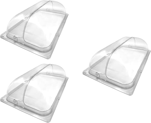 Roll Top Chafing Dish Abdeckungen Halbe Größe Durchsichtige Bäckereipfanne Kunststoff Lebensmitteldisplay Abdeckung Dessert Kuchen Abdeckung Staubdichter Deckel Für Kuche, Transparent, 3 Roll Top Chafing Dish Abdeckungen Halbe Größe Durchsichtige Bäckereipfanne Kunststoff Lebensmitteldisplay Abdeckung Dessert Kuchen Abdeckung Staubdichter Deckel Für Kuche, Transparent, 3 von Generic