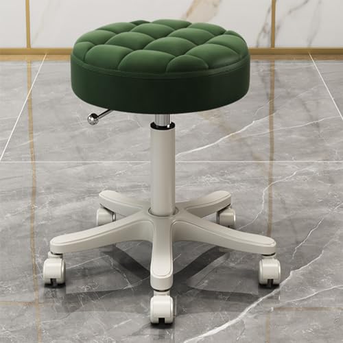 Rollbarer Drehhocker, Hocker Runder Drehstuhl, Schönheitssalon-Theken-Arbeitshocker Verstellbar 41-53 cm Robuster medizinischer Hocker mit Rädern, A8 Rollbarer Drehhocker, Hocker Runder Drehstuhl, Schönheitssalon-Theken-Arbeitshocker Verstellbar 41-53 cm Robuster medizinischer Hocker mit Rädern, A8 von Generic