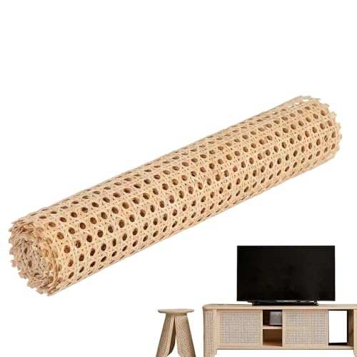 Rolle aus Rattan, Rolle aus Schilfrohrstoff | Geflochtenes offenes Netzrohr | Wasserdichtes Bastelzubehör für Schränke, Stühle, Decken, Möbel, Cann-Bögen Rolle aus Rattan, Rolle aus Schilfrohrstoff | Geflochtenes offenes Netzrohr | Wasserdichtes Bastelzubehör für Schränke, Stühle, Decken, Möbel, Cann-Bögen von Generic