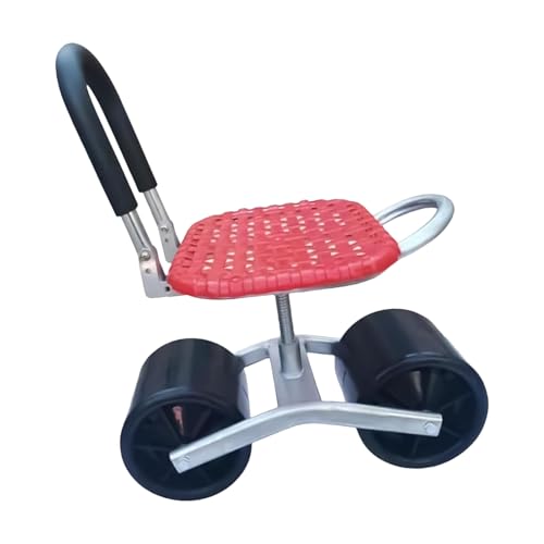 Rollender Gartensitz – Gartensitz mit Rädern | Drehbare Gartenhocker | Höhenverstellbarer Gartenstuhl | Tragbarer faltbarer Gartenroller mit Lenkgriff für Terrasse und Hofarbeit Rollender Gartensitz – Gartensitz mit Rädern | Drehbare Gartenhocker | Höhenverstellbarer Gartenstuhl | Tragbarer faltbarer Gartenroller mit Lenkgriff für Terrasse und Hofarbeit von Generic