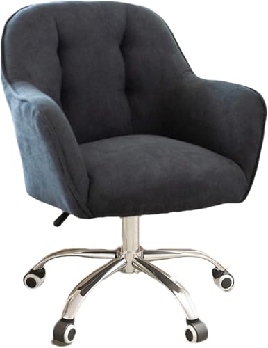 Rollender Schreibtischstuhl Drehbarer Büroschreibtischstuhl, Dickes Polster Flexibles, Verstellbares Drehrollen, Ergonomischer Stuhl Für Erwachsene Und Kinder Für Das Home Office, Black Rollender Schreibtischstuhl Drehbarer Büroschreibtischstuhl, Dickes Polster Flexibles, Verstellbares Drehrollen, Ergonomischer Stuhl Für Erwachsene Und Kinder Für Das Home Office, Black von Generic