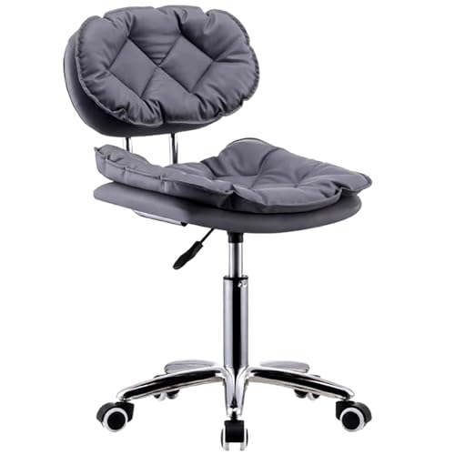 Rollhocker mit Rückenlehne, Höhenverstellbarer Barhocker, Bar Chair, Drehbar, Dicke Sitzpolsterung, Stabiler Rahmen, Leicht zu Bewegen, Perfekt für Kücheninseln und Theken Rollhocker mit Rückenlehne, Höhenverstellbarer Barhocker, Bar Chair, Drehbar, Dicke Sitzpolsterung, Stabiler Rahmen, Leicht zu Bewegen, Perfekt für Kücheninseln und Theken von Generic