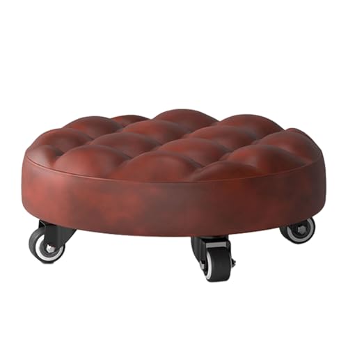 Rollsitz mit niedrigem Hocker – glatte Rollen, leichter ergonomischer Rahmen | Flexible Drehstruktur, bequemer mobiler Stuhl für Reparaturen zu Hause, Werkstatt, Aktivitäten von Generic