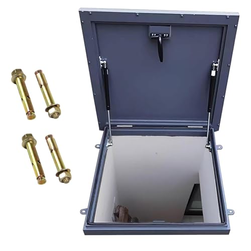 Roof Window Emergency Exit For Roof Ventilation, Sicherheitstür Aus Stahl Für Dächer Dachzugangstür In Handelsqualität Dachzugangsluke Große Mannloch-/Kellerabdeckung Den Export(55x55cm/21.7x21.7in) von Generic