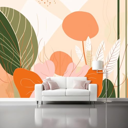 Rosa Fototapete 3D Effekt Vliestapeten, Abstrakt Tropische Pflanzen Blätter und Linien Schlafzimmer Wohnzimmer Dekoration Fototapeten - 400 x 280 cm Moderne Kinderzimmer Büro Flur Wanddeko Wandtapete Rosa Fototapete 3D Effekt Vliestapeten, Abstrakt Tropische Pflanzen Blätter und Linien Schlafzimmer Wohnzimmer Dekoration Fototapeten - 400 x 280 cm Moderne Kinderzimmer Büro Flur Wanddeko Wandtapete von Generic