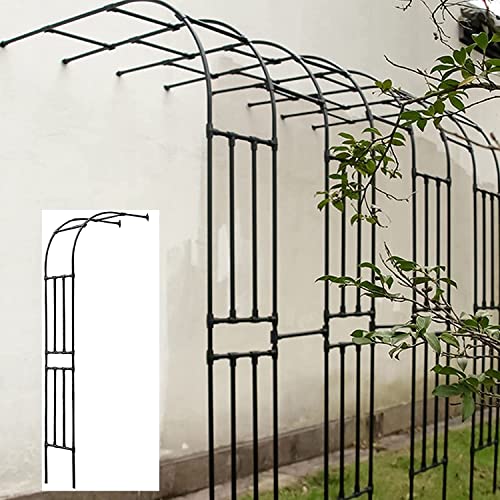 Rosenbogen Halbbogen,Wetterfest Gartenbogen Gartenlaube,Pergola Rankhilfe Rankgitter Torbogen Für Kletterpflanzen,Halb-rosenbogen Für Innen/Außen/Gartenrasen/Hochzeit (150X240X40cm) von Generic