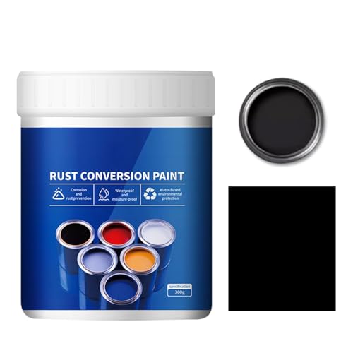 Rostumwandler, 500 g wetterfeste Farbe für Metall, Wetterfeste Rostumwandlerfarbe für Metall (Black) von Generic