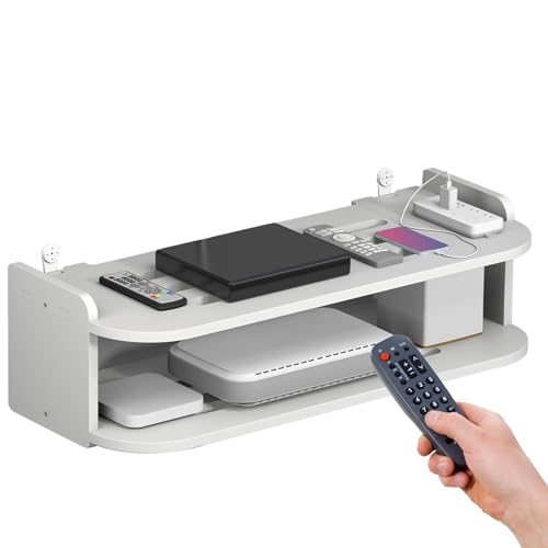 Router Speicherbox | Multi-Layer-TV-Set-Top-Boxständer, kein Drill-Wireless-Router-Wärme-Dissipation-Rack, Multifunktional-Speicherregal für Set-Top-Boxen, Router, Spielekonsolen Router Speicherbox | Multi-Layer-TV-Set-Top-Boxständer, kein Drill-Wireless-Router-Wärme-Dissipation-Rack, Multifunktional-Speicherregal für Set-Top-Boxen, Router, Spielekonsolen von Generic