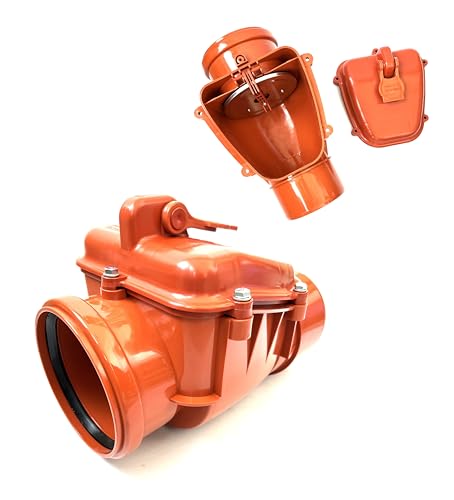 Rückstauverschluss DN160 PVC Rückstauklappe Rückstauventil | KG HT Rohr | Rattenstop | für Abwasserrohr Rückstauverschluss DN160 PVC Rückstauklappe Rückstauventil | KG HT Rohr | Rattenstop | für Abwasserrohr von Generic