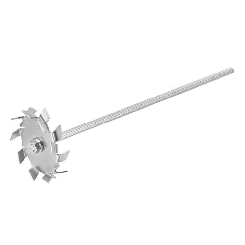 Rührstab aus Edelstahl 304 30 cm mit Dispersionsscheibe 8 cm für Labor und Industrie(12cmDispersion Disc+L500mmΦ8mm) von Generic