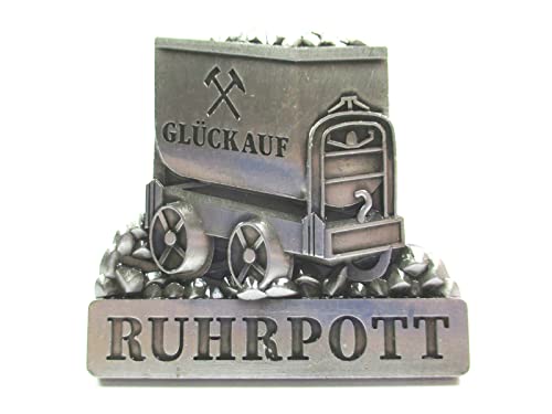 Ruhrpott Magnet Metall Lore Förderturm Zeche Glück Auf Souvenir Germany (103) von Generic