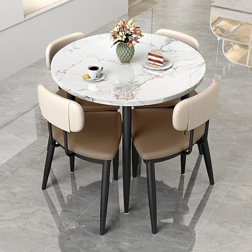 Rund Konferenztisch Essgruppe Esstisch Mit 4 Stühlen Empfang Empfang Konferenz Runde Esstisch Set Wohnzimmer Balkon Freizeittisch Café Bäckerei, One Color, A5 Rund Konferenztisch Essgruppe Esstisch Mit 4 Stühlen Empfang Empfang Konferenz Runde Esstisch Set Wohnzimmer Balkon Freizeittisch Café Bäckerei, One Color, A5 von Generic