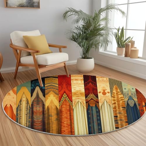 Rund Teppich 150 cm Geometrisch Geometrisch Streifen Teppiche Plüsch Flauschig Weich Teppich Waschbar Modern Wohnzimmer Schlafzimmer Kinderzimmer Dekorative Küche Fußmatte Rot Rund Teppich 150 cm Geometrisch Geometrisch Streifen Teppiche Plüsch Flauschig Weich Teppich Waschbar Modern Wohnzimmer Schlafzimmer Kinderzimmer Dekorative Küche Fußmatte Rot von Generic