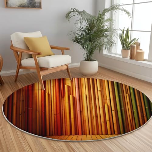 Rund Teppich 180 cm Natur Bambus Mehrfarbiger Bambus Teppiche Plüsch Flauschig Weich Teppich Waschbar Modern Wohnzimmer Schlafzimmer Kinderzimmer Dekorative Küche Fußmatte Grün Rund Teppich 180 cm Natur Bambus Mehrfarbiger Bambus Teppiche Plüsch Flauschig Weich Teppich Waschbar Modern Wohnzimmer Schlafzimmer Kinderzimmer Dekorative Küche Fußmatte Grün von Generic