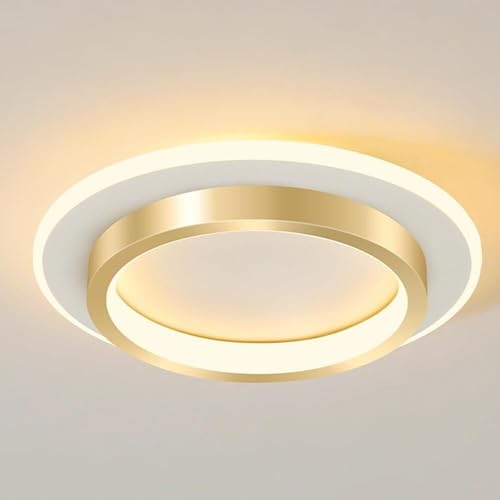 Runde Halbbündige Deckenleuchte Moderne Eingangsbereich Deckenleuchte Acryl Eisen Led Deckenleuchte Für Wohnzimmer Schlafzimmer Esszimmer Küche Arbeitszimmer Korridor Kronle, Warm Light, 25 * 5cm Runde Halbbündige Deckenleuchte Moderne Eingangsbereich Deckenleuchte Acryl Eisen Led Deckenleuchte Für Wohnzimmer Schlafzimmer Esszimmer Küche Arbeitszimmer Korridor Kronle, Warm Light, 25 * 5cm von Generic