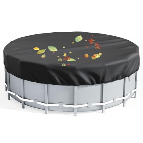 Runde Poolabdeckung – Runde Solar-Poolabdeckung | Runde Schwimmbäder Solarabdeckungen | Faltbare staubdichte Decke Schutz Ersatzteile Whirlpool Zubehör für über Boden Outdoor Hof Garten von Generic