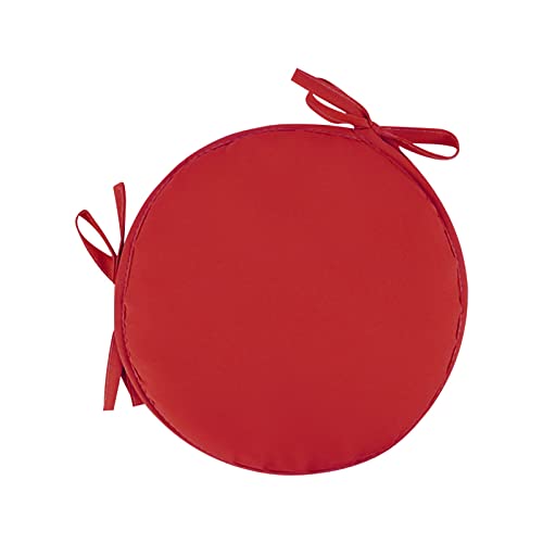 Runde Stuhlkissen 2er-Set Barhocker Memory-Schaum Esszimmer Stuhlpolster mit Bändern Küchensitzkissen für Büro Outdoor Indoor 12 Zoll Rot Runde Stuhlkissen 2er-Set Barhocker Memory-Schaum Esszimmer Stuhlpolster mit Bändern Küchensitzkissen für Büro Outdoor Indoor 12 Zoll Rot von Generic