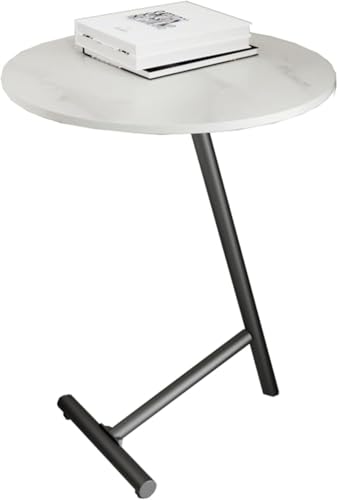 Runder Bar- Und Pub-Tisch, Weißer Runder Cocktailtisch Mit Eisenplatte, Geeignet Für Wohnzimmer, Restaurant-bistrotisch, B3 von Generic