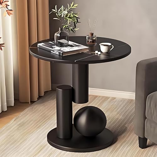 Runder Beistelltisch Vintage Kleiner Runder Beistelltisch Sofa Beistelltisch Moderner Geometrischer Beistelltisch Akzentschrank Nachttisch Vielseitiger Mini-nachttisch, Black Gold+Black, 45 * 55cm Runder Beistelltisch Vintage Kleiner Runder Beistelltisch Sofa Beistelltisch Moderner Geometrischer Beistelltisch Akzentschrank Nachttisch Vielseitiger Mini-nachttisch, Black Gold+Black, 45 * 55cm von Generic