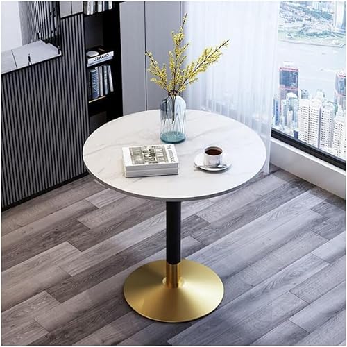 Runder Esstisch 60/70/80cm Marmor Küchentisch Mit Sockel Im Tulpendesign Für Home Office Wohnzimmer Küche Freizeit, C, 70CM Runder Esstisch 60/70/80cm Marmor Küchentisch Mit Sockel Im Tulpendesign Für Home Office Wohnzimmer Küche Freizeit, C, 70CM von Generic