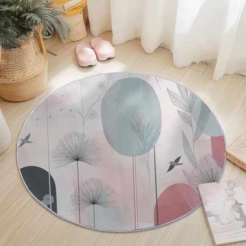 Runder Flanellteppich Durchmesser 180 cm - Geometrisch Modern Löwenzahn Linien Bedruckter Teppich, Waschbarer Rutschfester Bunt Rund Teppiche für Wohnzimmer & Schlafzimmer Fußmatten Runder Flanellteppich Durchmesser 180 cm - Geometrisch Modern Löwenzahn Linien Bedruckter Teppich, Waschbarer Rutschfester Bunt Rund Teppiche für Wohnzimmer & Schlafzimmer Fußmatten von Generic
