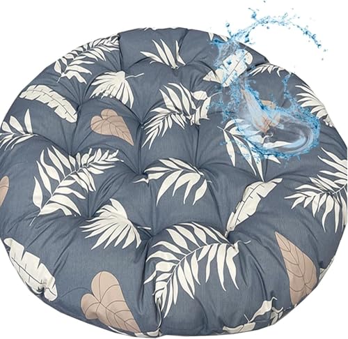 Rundes Kissen Wasserdicht Sitzkissen Hängesessel Outdoor/Indoor Bodenkissen Für Schwenksessel Korbsessel Outdoor Gartenmöbel Sitzauflage(#9,110x150cm) von Generic