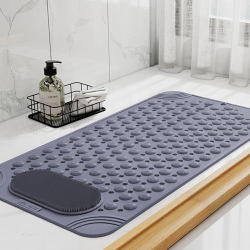 Rutschfeste Duschmatten aus extra weichem schnelltrocknendem Material for den Badezimmerboden und die Badewannenseite um das Badezimmer hygienisch und sauber zu halten Bequeme Fußmatten(Purple,50x80cm Rutschfeste Duschmatten aus extra weichem schnelltrocknendem Material for den Badezimmerboden und die Badewannenseite um das Badezimmer hygienisch und sauber zu halten Bequeme Fußmatten(Purple,50x80cm von Generic