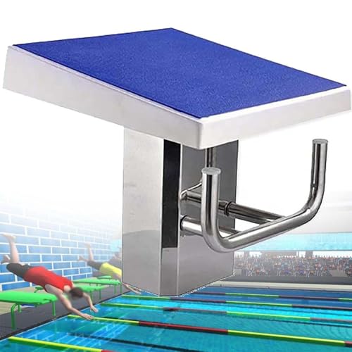 Rutschfester Sprungturm mit Edelstahlsockel, Schwimmbad-Sprungplattform, Schwimmbadausrüstung for Professionelle Wettkämpfe, Schwimmtraining und Private Schwimmbäder von Generic