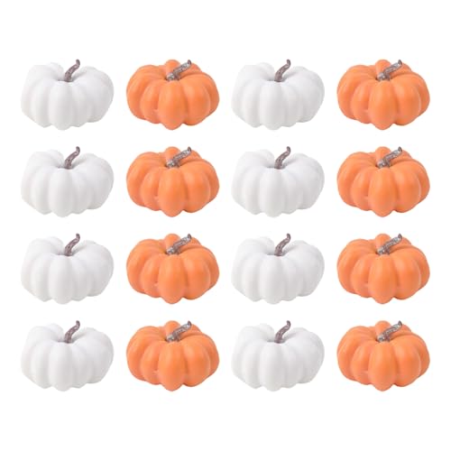 S zum Dekorieren, kleine künstliche Dekorationen für Halloween – 16 Stück Dekorationen für Thanksgiving Party Zubehör für Büro, Kamin, Esstisch, von Generic