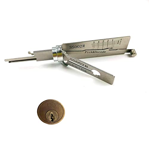 SS002R 2-in-1 Pick und Decoder-Werkzeuge für rechte S-Groove Türschloss, Pro Decoder und Pick Tools SS002R 2-in-1 Pick und Decoder-Werkzeuge für rechte S-Groove Türschloss, Pro Decoder und Pick Tools von Generic