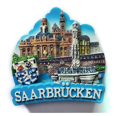 Saarbrücken Magnet Poly Glanzlack Souvenir Germany Ludwigskirche Schloss Saarbrücken Magnet Poly Glanzlack Souvenir Germany Ludwigskirche Schloss von Generic