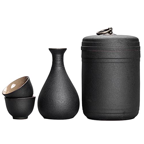 Sake-Set, Saki-Tassen, Bastelbecher, Keramik-Sake-Set, Sake-Set und Wärmebecher, traditionelles Porzellan, japanische Keramik, Heißgetränk von Generic