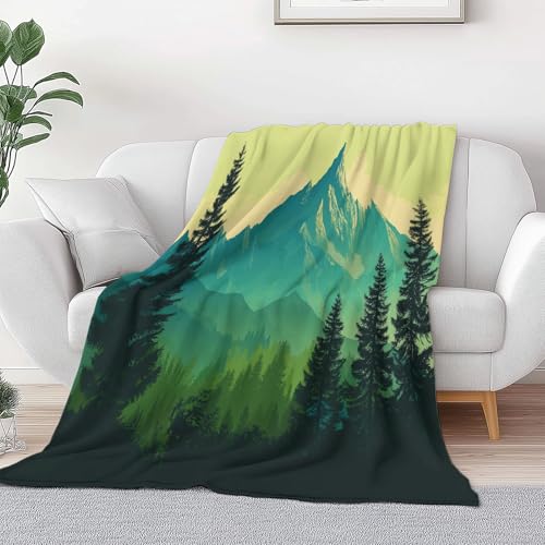 Salbeigrün Bedruckte Kuscheldecke Für Kinder Jungen Mädchen Erwachsene, Ultraweicher Flauschiger Retro Naturlandschaft Berge Fuzzy Flanell Decke Für Schlafsofa Couch 150 x 200 cm Salbeigrün Bedruckte Kuscheldecke Für Kinder Jungen Mädchen Erwachsene, Ultraweicher Flauschiger Retro Naturlandschaft Berge Fuzzy Flanell Decke Für Schlafsofa Couch 150 x 200 cm von Generic