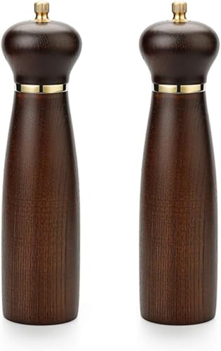 Salz- Und Pfeffermühle Salz- Und Pfeffermühlen-Set Einstellbare Dicke Salz- Und Pfeffermühlen Aus Holz Shaker Mit Edelstahlkern, 100 von Generic