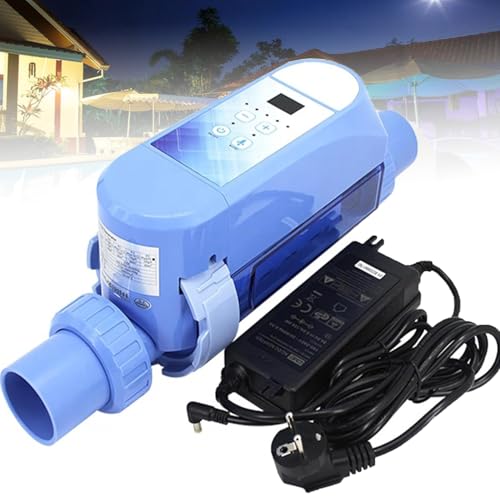 Salzwasser-Pool-Chlorinatorsystem, Salzchlorgeneratorsystem for eingebaute Pools, Salzwasser-Spa-Pool-Chlorinatorgerät mit digitalem Bedienfeld, integriertem WLAN und App-Steuerung(8g/h) von SUCRFXJ