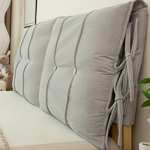 Samt Bett Kopfteil Bezug Staubdicht Bettkopfteil Hussen Wight-Gurt Modern Quilted Bett Kopfteil Schonbezug Solid Color Kopfteilbezug Bett,Grau,180 * 60 * 10cm Samt Bett Kopfteil Bezug Staubdicht Bettkopfteil Hussen Wight-Gurt Modern Quilted Bett Kopfteil Schonbezug Solid Color Kopfteilbezug Bett,Grau,180 * 60 * 10cm von Generic
