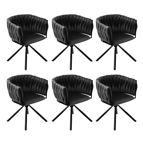 Samt Esszimmerstuhl 360° Drehbar mit 4 Stützbeinen aus Metall Lounge Sessel für Wohnzimmer Arbeitszimmer Küchen Schlafzimmer Polsterstuhl bis 150 kg Belastbar 6er Set Grau Samt Esszimmerstuhl 360° Drehbar mit 4 Stützbeinen aus Metall Lounge Sessel für Wohnzimmer Arbeitszimmer Küchen Schlafzimmer Polsterstuhl bis 150 kg Belastbar 6er Set Grau von Generic