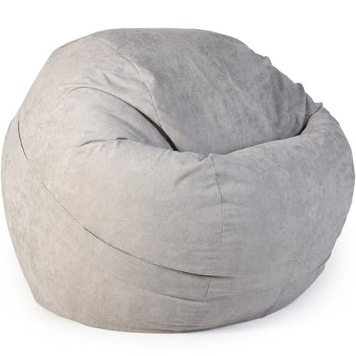 Samt Sitzsack Abdeckungen Ohne Füllung Kuscheltier Aufbewahrung Verdickt Waschbar Reißverschluss Stretch Gaming Sitzsack Schlafzimmer Wohnzimmer Büro Teenager,E,105cm*65cm von Generic
