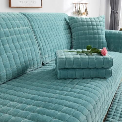 Samtsofabezug 1 2 3 4 Sitzer, Hundekatzen-Sofaschutz Anti-Rutsch-Couchbezug L-Form, Weicher Sofabezug Ecksofa-Sofa-Schutzbezug mit Rutschfester Unterseite,Grün,90x90cm Samtsofabezug 1 2 3 4 Sitzer, Hundekatzen-Sofaschutz Anti-Rutsch-Couchbezug L-Form, Weicher Sofabezug Ecksofa-Sofa-Schutzbezug mit Rutschfester Unterseite,Grün,90x90cm von Generic
