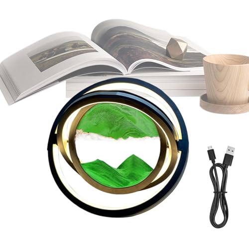 Sandkunst-Schreibtischlampe, Sandmalerei-Lampe | Sandmalerei-Ornament | 360 Grad drehbare Tischlampe mit Meereslandschaft, Creat Nachttischlampe Sandkunst-Schreibtischlampe, Sandmalerei-Lampe | Sandmalerei-Ornament | 360 Grad drehbare Tischlampe mit Meereslandschaft, Creat Nachttischlampe von Generic