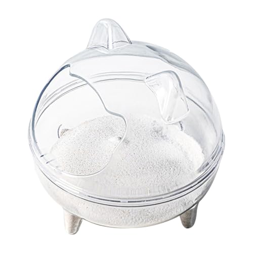 Sandtoilette für Hamster mit Deckel und Schaufel – Badezimmerbehälter Hamster Anti-Verlust, abnehmbare Schale mit großer Kapazität | Sandkasten für syrische Hamster Gerbilli, Badezimmer aus Kunststoff Sandtoilette für Hamster mit Deckel und Schaufel – Badezimmerbehälter Hamster Anti-Verlust, abnehmbare Schale mit großer Kapazität | Sandkasten für syrische Hamster Gerbilli, Badezimmer aus Kunststoff von Generic