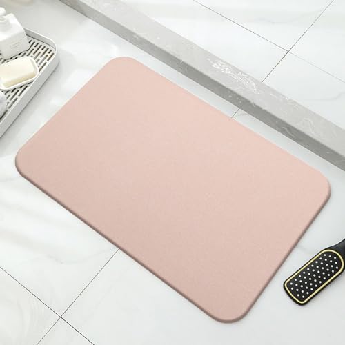 Saugfähige Steinbadematte, Steinbadematte, Saugfähige Badematte, rutschfeste Badematte Aus Natürlichem Kieselgur, Pink, 30x20cm Saugfähige Steinbadematte, Steinbadematte, Saugfähige Badematte, rutschfeste Badematte Aus Natürlichem Kieselgur, Pink, 30x20cm von Generic